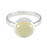 Ananya Feminine Yellow Solitaire Ring Lemon Quartz Yellow