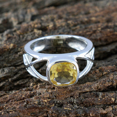 Angel Cultural Yellow Solitaire Ring