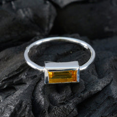 Jia Contemporary Yellow Solitaire Ring