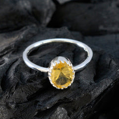 Ling Sophisticated Yellow Solitaire Ring