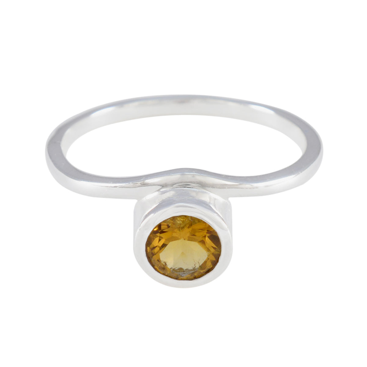 Li Lee Fairytale Yellow Solitaire Ring Citrine Yellow