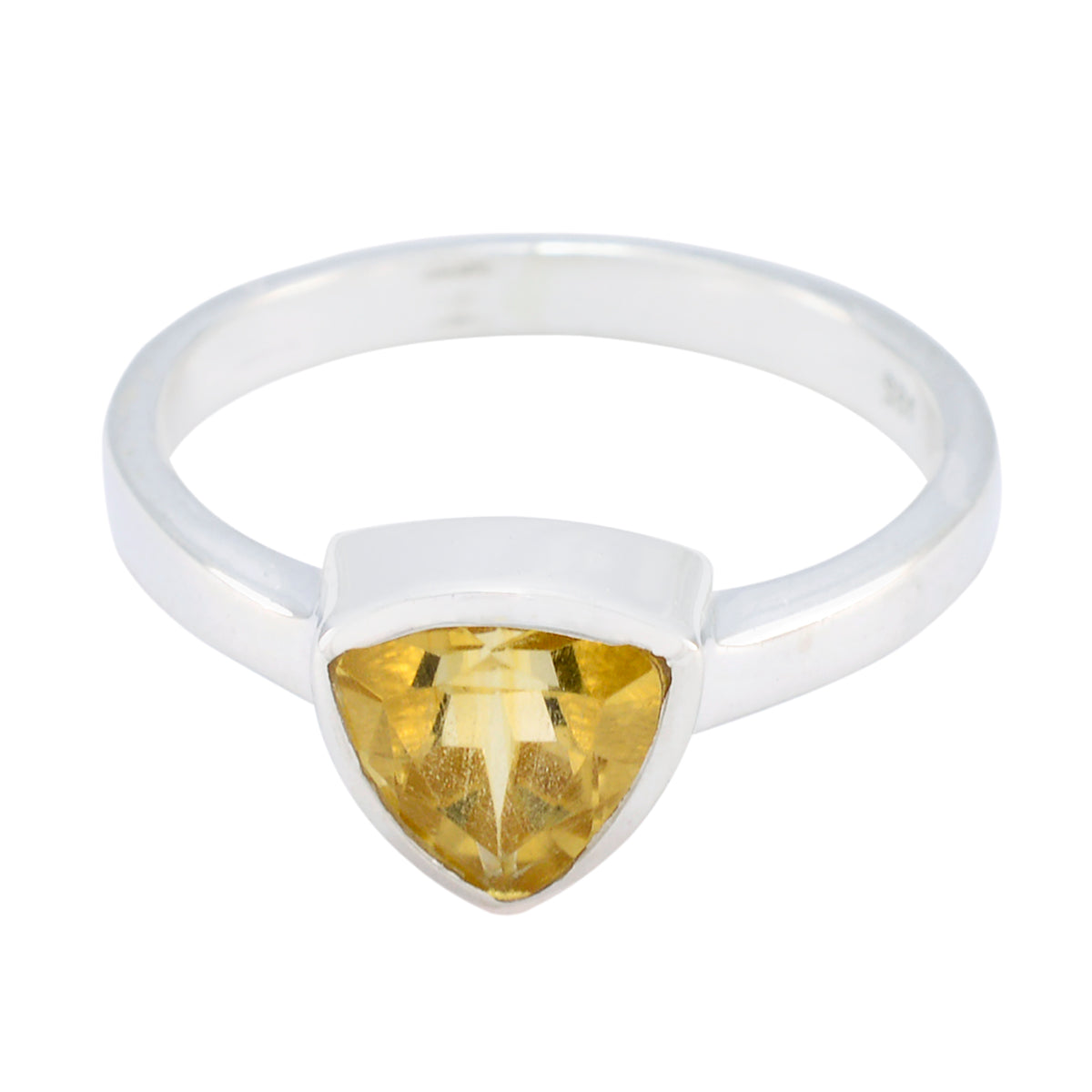 Yasmin Heritage Yellow Solitaire Ring Citrine Yellow