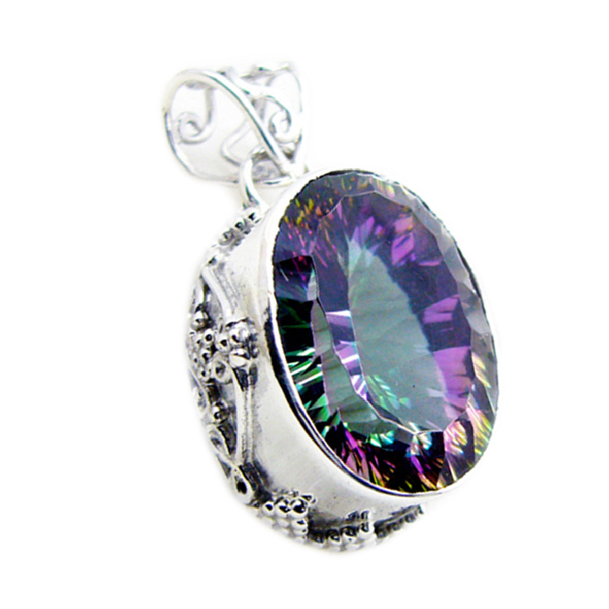 Ivana Riyo India Jewellery Colorful Gemstone Pendant Mystic Quartz multicolor Multicolor