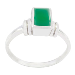 Ji-eun Artisan Green Solitaire Ring Green Onyx Green