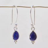 Julieta Blue Dangle Earrings - Stylish Everyday Jewelry Lapis Lazuli Blue Dangle