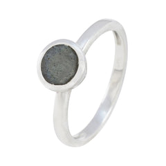Katharina Abstract Grey Solitaire Ring