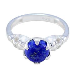 Kristine Romantic Blue Solitaire Ring Lapis Lazuli Blue