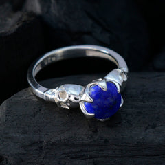 Kristine Romantic Blue Solitaire Ring