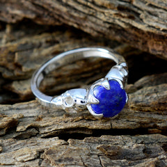 Kristine Romantic Blue Solitaire Ring