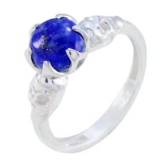 Kristine Romantic Blue Solitaire Ring