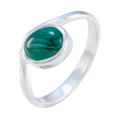 Lakshmi Abstract Green Solitaire Ring