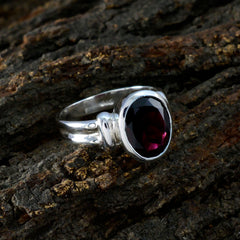 Lakshmi Solitaire Ring with Elegant Silver Setting