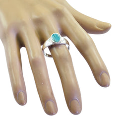 Lakshmi Ethnic Turquoise Solitaire Ring