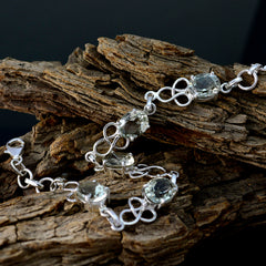 Klara Light Green Gemstone Bracelet with Elegant Design