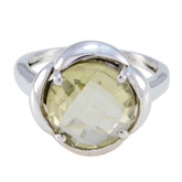 Patricia Light Green Gemstone Ring in Sterling Silver Green Amethyst Green