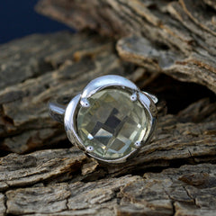 Patricia Light Green Gemstone Ring in Sterling Silver