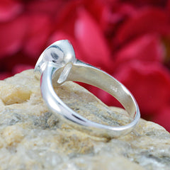 Genesis Light Green Gemstone Ring in Sterling Silver