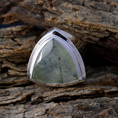 Isabella Light Green Gemstone Ring in Sterling Silver