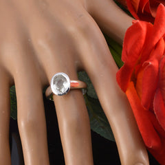 Genesis Light Green Gemstone Ring in Sterling Silver