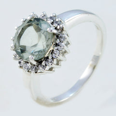 Amanda Graceful Light Green Halo Ring