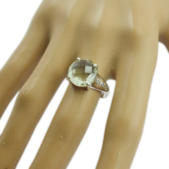 Audrey Sophisticated Light Green Halo Ring