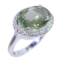 Constanza Trendy Light Green Halo Ring