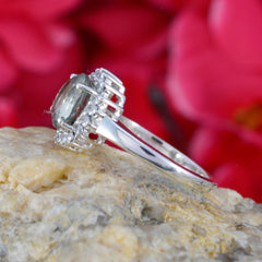 Amanda Graceful Light Green Halo Ring