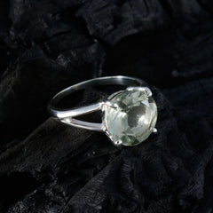 Teresa Luxurious Light Green Solitaire Ring