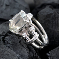 Andrea Rope-Wire Light Green Solitaire Ring