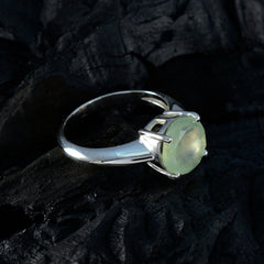 Meera Contemporary Light Green Solitaire Ring