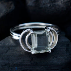 Ananya Trendy Light Green Solitaire Ring