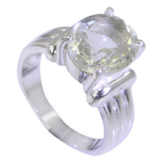 Eva Abstract Light Green Solitaire Ring Green Amethyst Green