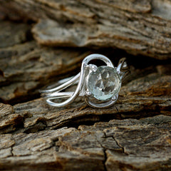 Mia Graceful Light Green Solitaire Ring