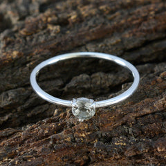 Yuki Graceful Light Green Solitaire Ring