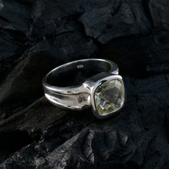 Camilla Contemporary Light Green Solitaire Ring