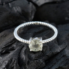 Addison Twist Light Green Solitaire Ring