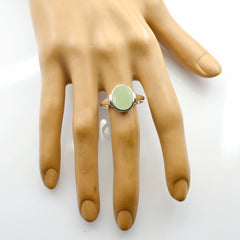 Carla Heritage Light Green Solitaire Ring