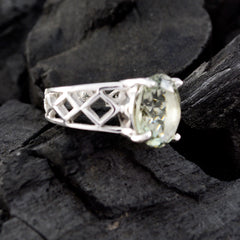 Ivy Rope-Wire Light Green Solitaire Ring