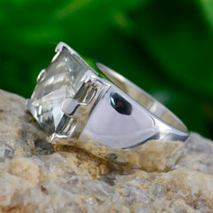 Sophia Signet Light Green Solitaire Ring