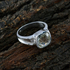 Camilla Contemporary Light Green Solitaire Ring