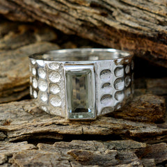 Isla Signet Light Green Solitaire Ring