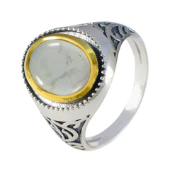 Lourdes Filigree Light Green Solitaire Ring