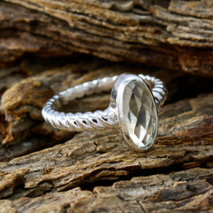 Dayana Twist Light Green Solitaire Ring