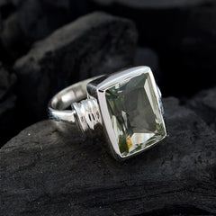 Meera Armor Light Green Solitaire Ring