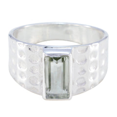 Isla Signet Light Green Solitaire Ring Green Amethyst Green