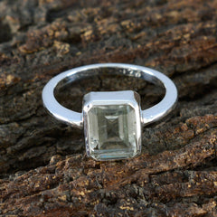 Siti Abstract Light Green Solitaire Ring