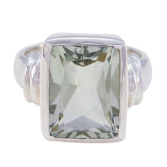 Meera Armor Light Green Solitaire Ring