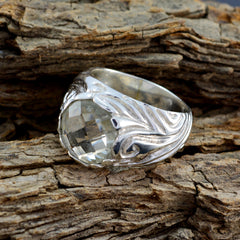 Liyana Light Green Solitaire Ring with Elegant Design