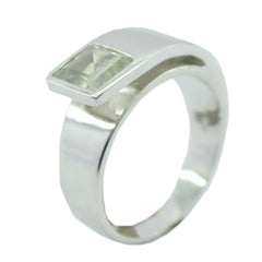 Katharina Cultural Light Green Solitaire Ring Green Amethyst Green