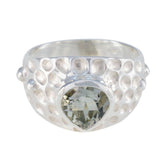 Luisa Luxurious Light Green Solitaire Ring Green Amethyst Green